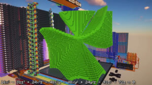 マインクラフト』にて「式から3次元グラフを描画する」レッド ...