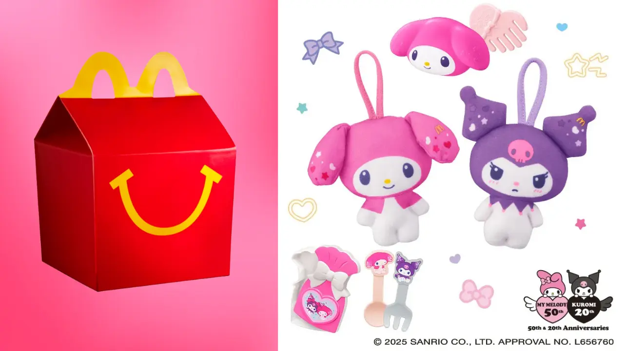 Kuromi and My Melody toys