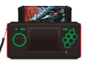 小型ディスプレイを搭載したメガドライブ互換の携帯型ゲーム機 ...