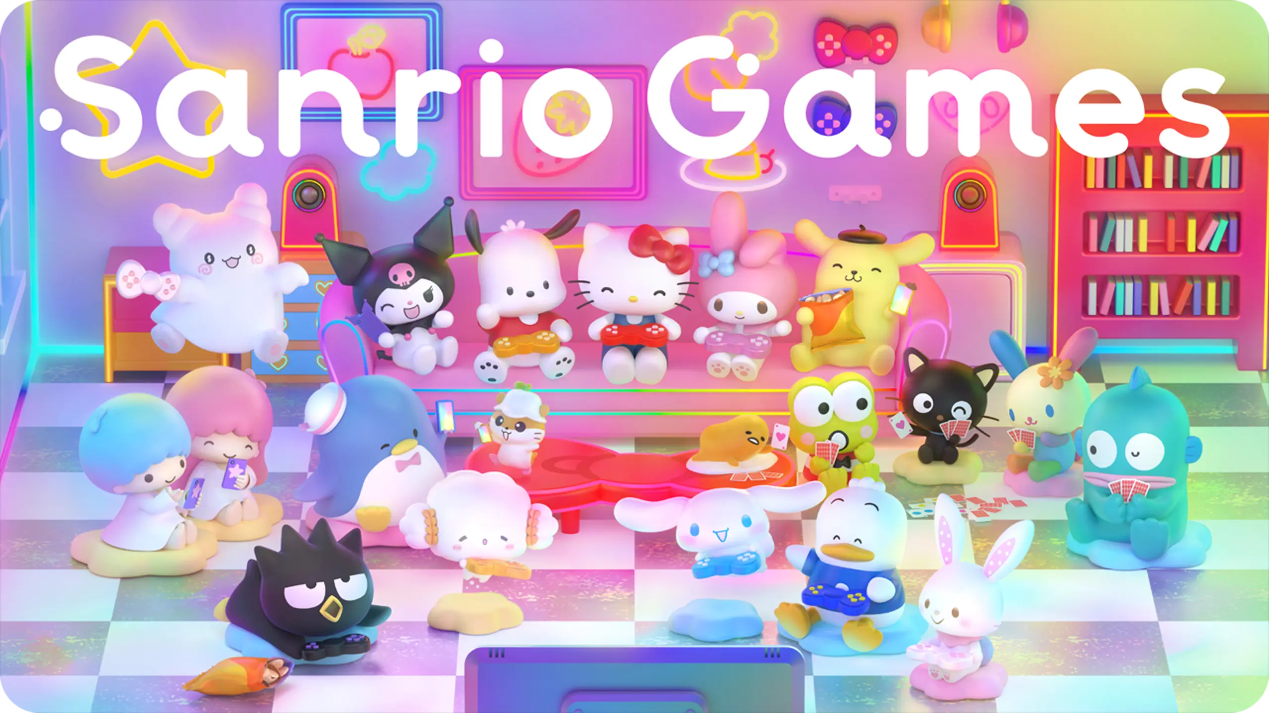 Sanrio characters in action