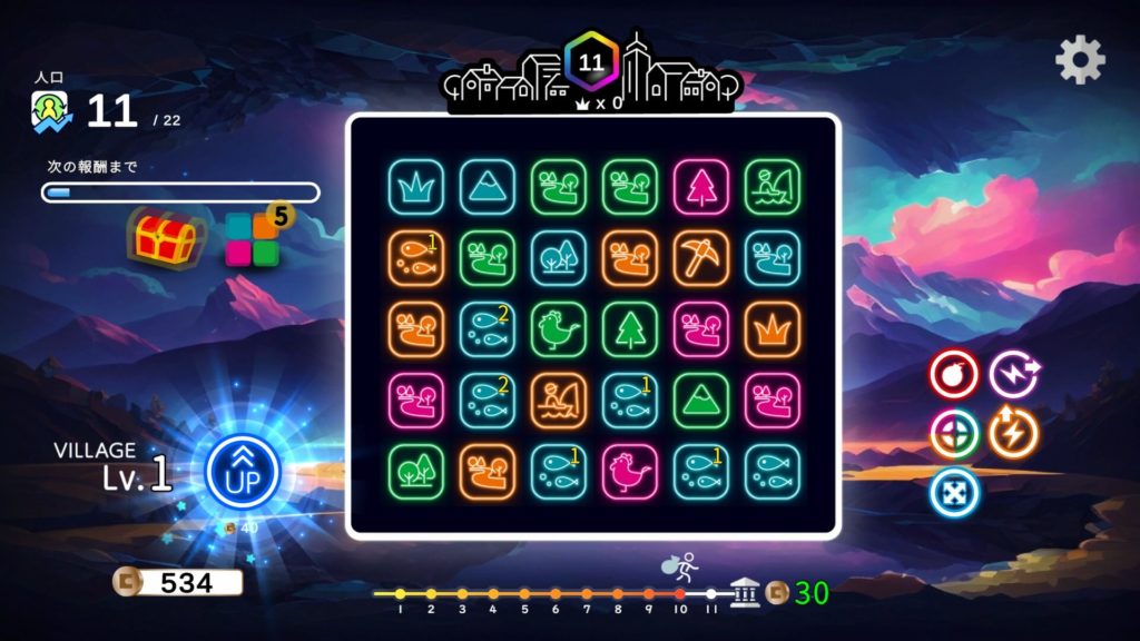 Gameplay Neon Village