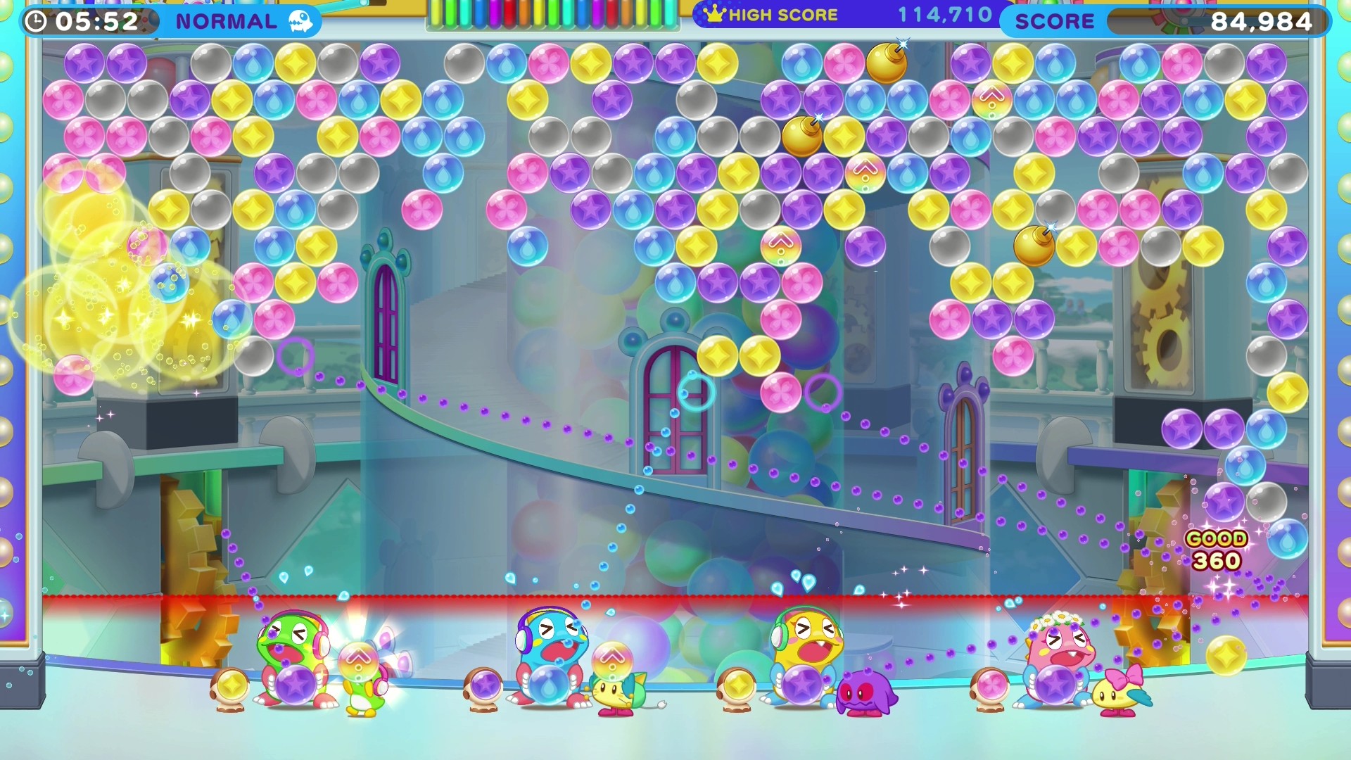 Puzzle Bobble gameplay