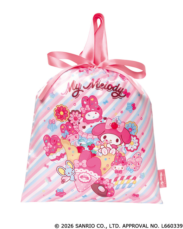Detail tas kinchaku Sanrio