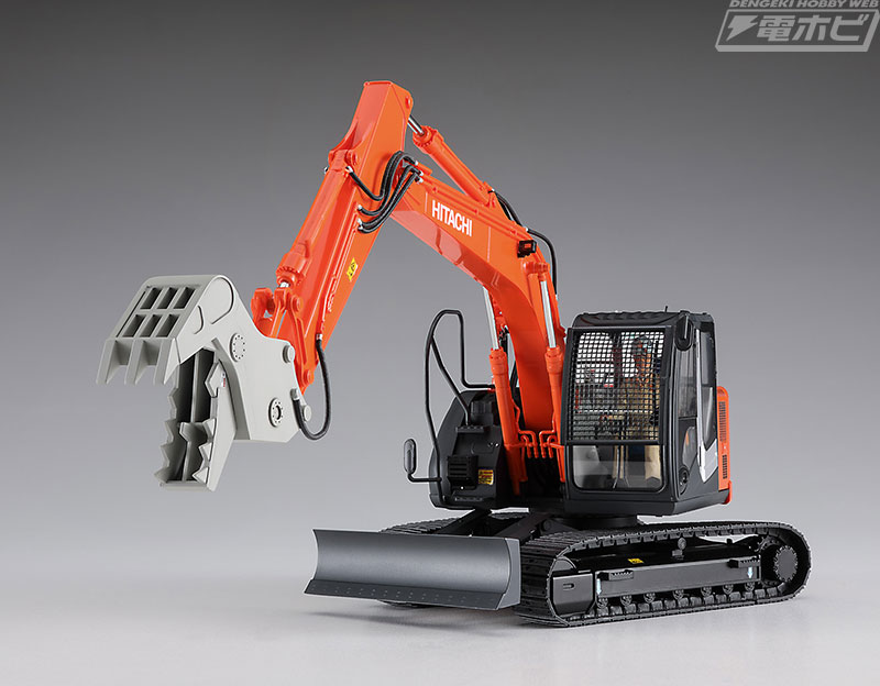 ビル解体用のクラッシャーを装備した日立建機の油圧ショベルが、ハセガワの1/35スケールキットとして再臨！ | 電撃ホビーウェブ