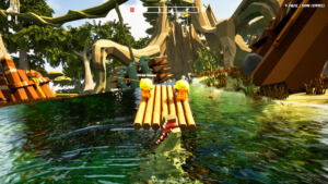 左右のパドルを“2人協力”で漕ぎまくる川下りアクションゲーム『River Drift』が面白そう