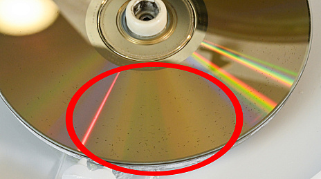 Hasil polesan disk yang sudah diproses