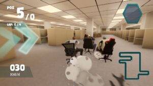 オフィスを“イス”で爆走するレースゲーム『Need for Seat』Steamストアページが公開中