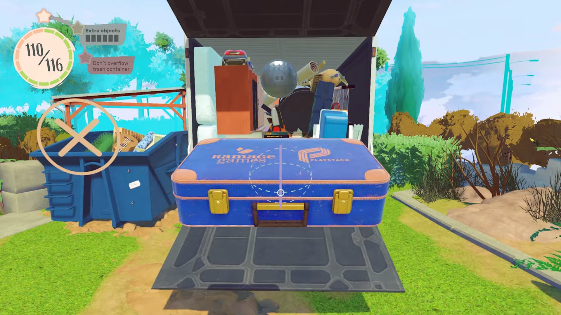 Tampilan gameplay dengan berbagai barang