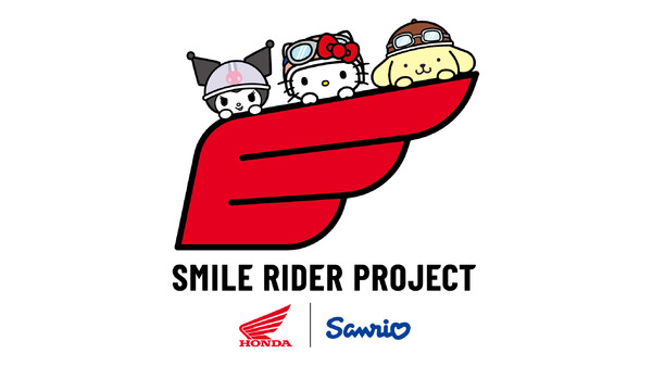 Rider in Sanrio-themed racing suit