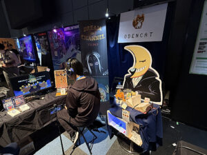 Odencatブースで，不思議なテレビのチャンネルを回してみたら。「Dream Channel Zero」は，笑いとホラーがごちゃっと混ざったADV［ BitSummit］
