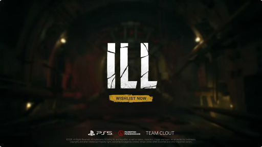 ILL gameplay menunjukkan monster dengan tubuh cacat dan pencahayaan remang