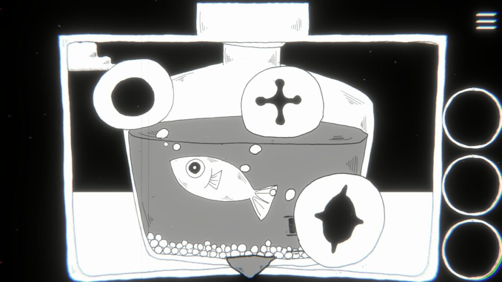 砂漠のなかで出会ったのは，一匹のサカナ。ポイント＆クリック型パズルゲーム「瓶の中のサカナのために」，Steamで無料配信開始