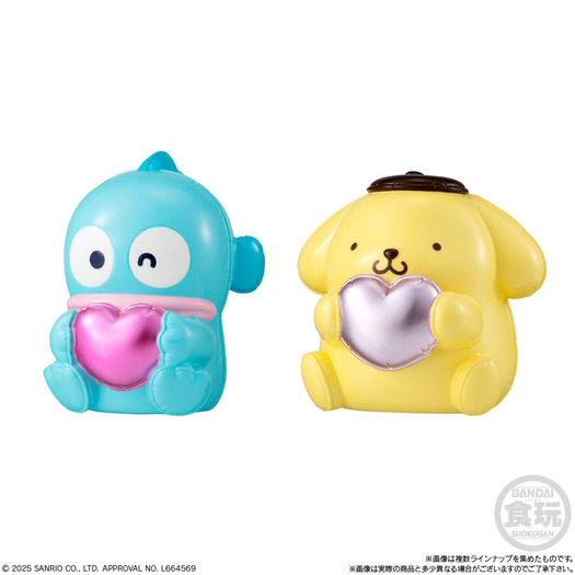 Pompompurin dan Hangyodon dengan efek balon glossy