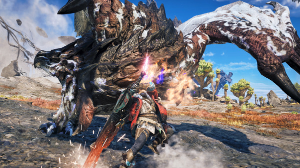 Cuplikan gameplay menunjukkan Boost Brace action di area Cloud Dwelling Ruins