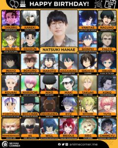 Today's the 34th birthday of Natsuki Hanae, the voice of Toritsuka : r/SaikiK