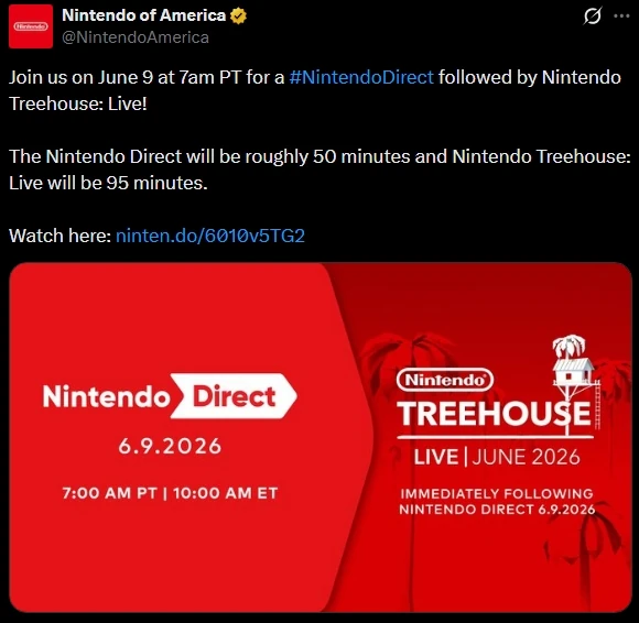 Fan anticipation for June 2026 Nintendo Direct