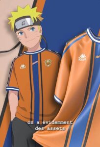Naruto's jersey was inspired by FC Barcelona 1997/98 Away Shirt