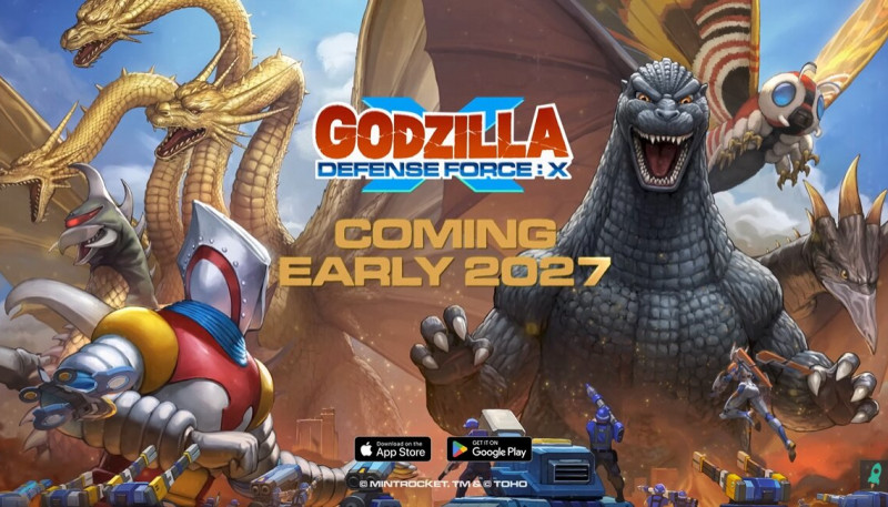 MINTROCKET released the first trailer for its new mobile title Godzilla Defense Force: X. The strategic management simulation features monsters from the 70-year Godzilla history. A closed beta test is planned for