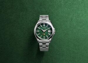 The CITIZEN Eco-Drive 50th Anniversary Edition model with hand-dyed green Japanese paper dial | CITIZEN WATCH Global Network