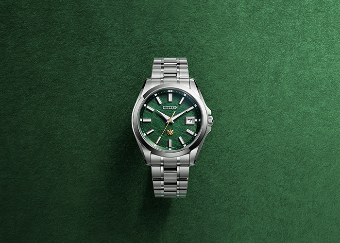 The CITIZEN Eco-Drive 50th Anniversary Edition model with hand-dyed green Japanese paper dial | CITIZEN WATCH Global Network