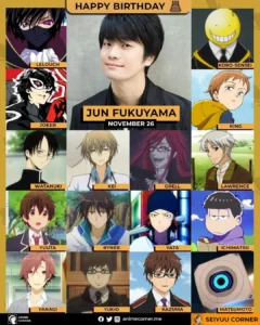 Happy 43rd Birthday to the amazing Jun Fukuyama! ( Our very own moth-man Qin Shi Huang VA ) so what was your favourite quote from the various Characters he played? : r/grandorder
