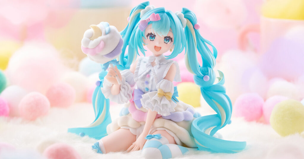 FuRyu Debuts New "melffy" Prize Figure Series with "Cotton Candy Hatsune Miku"! Fluffy Flocking Creates a Dreamy Soft Touch