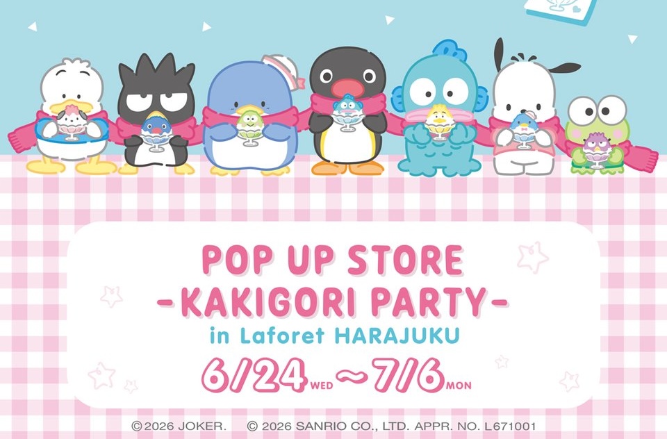 Sanrio's Hapidanbui Teams Up with Pingu for Summer-Themed Pop-Up Shop