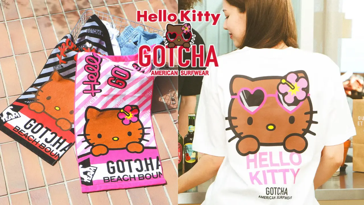 Tanned Hello Kitty Stars in Sanrio's New Surf-Inspired GOTCHA Collab Collection