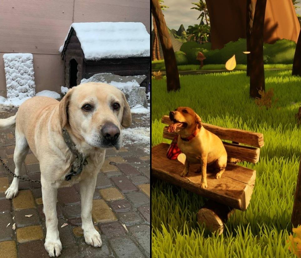 My 15-year-old Labrador passed away just days before the release of my first Steam game. I decided to immortalize him in it. : r/IndieGaming