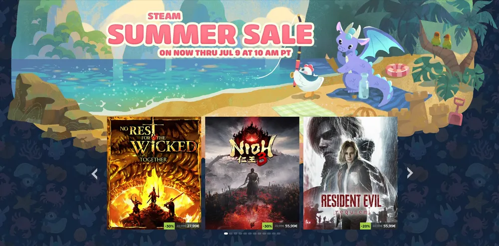 Steam Summer Sale 2026 is now live, and it runs until 9 July | AltChar