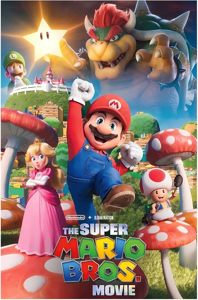 Amazon.com: XIHOO The Super Mario Bros. Poster 2023 Movie Posters Prints Bedroom Decor Silk Canvas for Wall Art Print Gift Home Decor Unframe Poster 11x17inch 28x43cm: Posters & Prints
