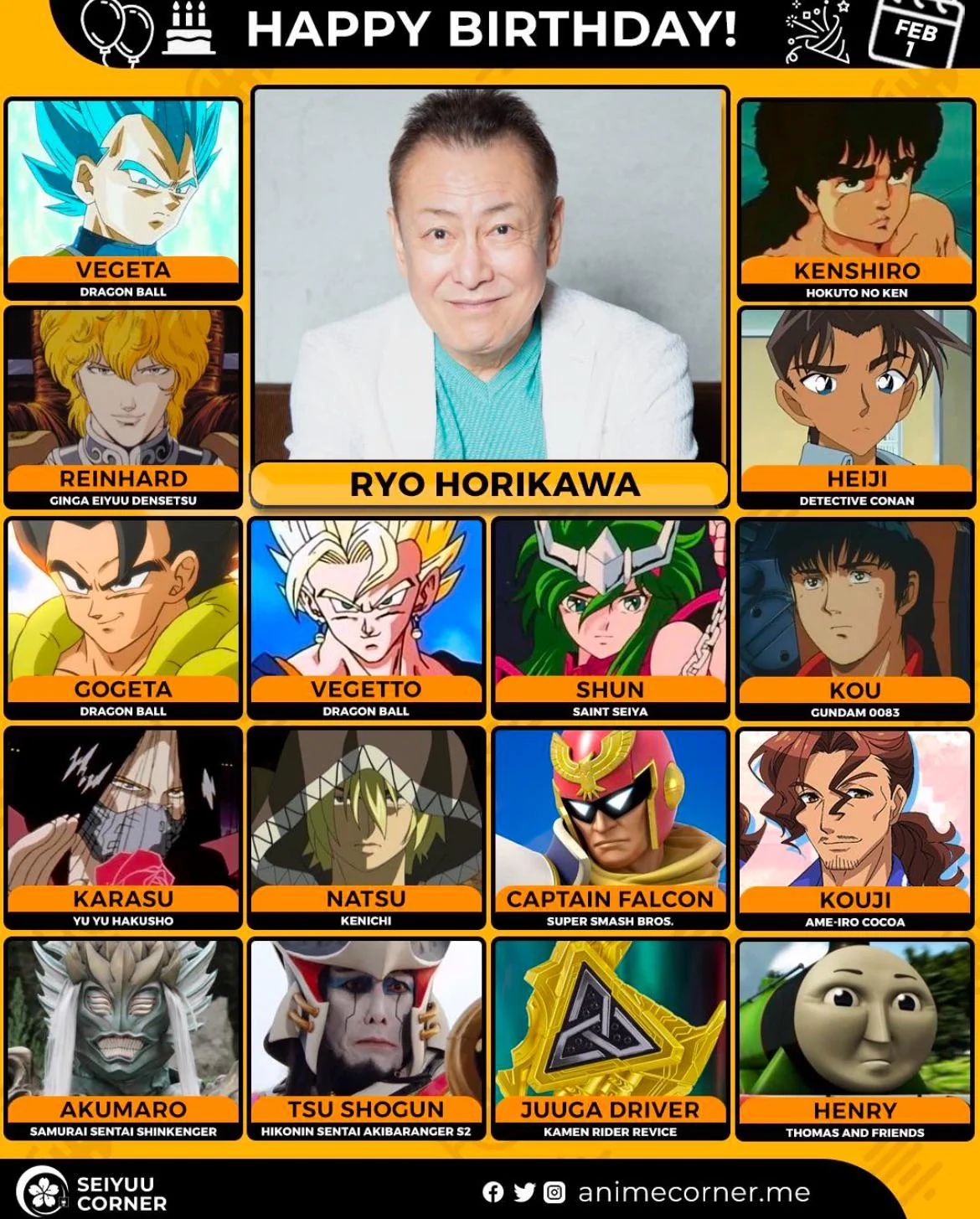 Happy 67th Birthday to Ryo Horikawa (VA: Vegeta) : r/dbz