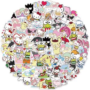 Amazon.com: 100Pcs Cool Character Sanrio Stickers for Water Bottles Skateboard Luggage Laptop Bumper Waterproof Vinyl Stickers Bulk for Boys Teens Adults (Sanri) : Electronics