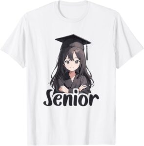 Amazon.com: Anime Senior 2027 Class Of 2027 Anime Girls Women Graduation T- Shirt : Clothing, Shoes & Jewelry