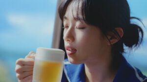 【河合優実】フィルム撮影したCMの質感に感動／サントリー生ビール CM＋インタビュー＋メイキング