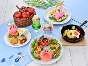 Kirby Café Summer 2026 begins on July 8th! 🍽️ The menu will feature seven items, including new dishes themed around recovery items from the series, such as the Maxim Tomato! 🍅