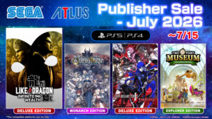 SEGA Publisher Sale 2026 for PlayStation Live until Jul. 15, 2026! - Sakura Index