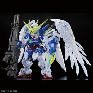 GUNDAM BASE Limited Gunpla: MGSD Wing Gundam Zero EW [Clear Color] Flaunts Powerful Transparent Wings!