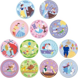 Amazon.com: Disney Characters Embroidered Can Badge Biscuits (12 Piece), Candy Toys and Biscuits (Disney Characters) : Clothing, Shoes & Jewelry