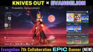 【KNIVES OUT】 EVANGELION 7th Collaboration Item & Stuff Preview || UP to 25 Free Collaboration Pulls