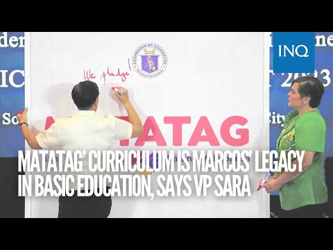 Matatag' curriculum is Marcos' legacy in basic education, says VP Sara | Inquirer News