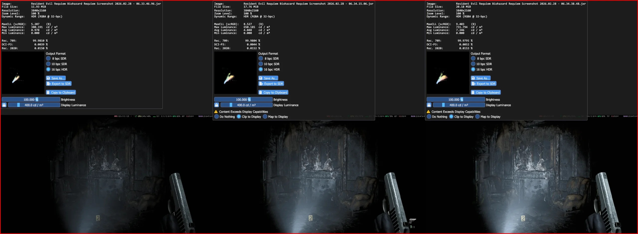 Resident Evil Requiem HDR Analysis : r/HDR_Den