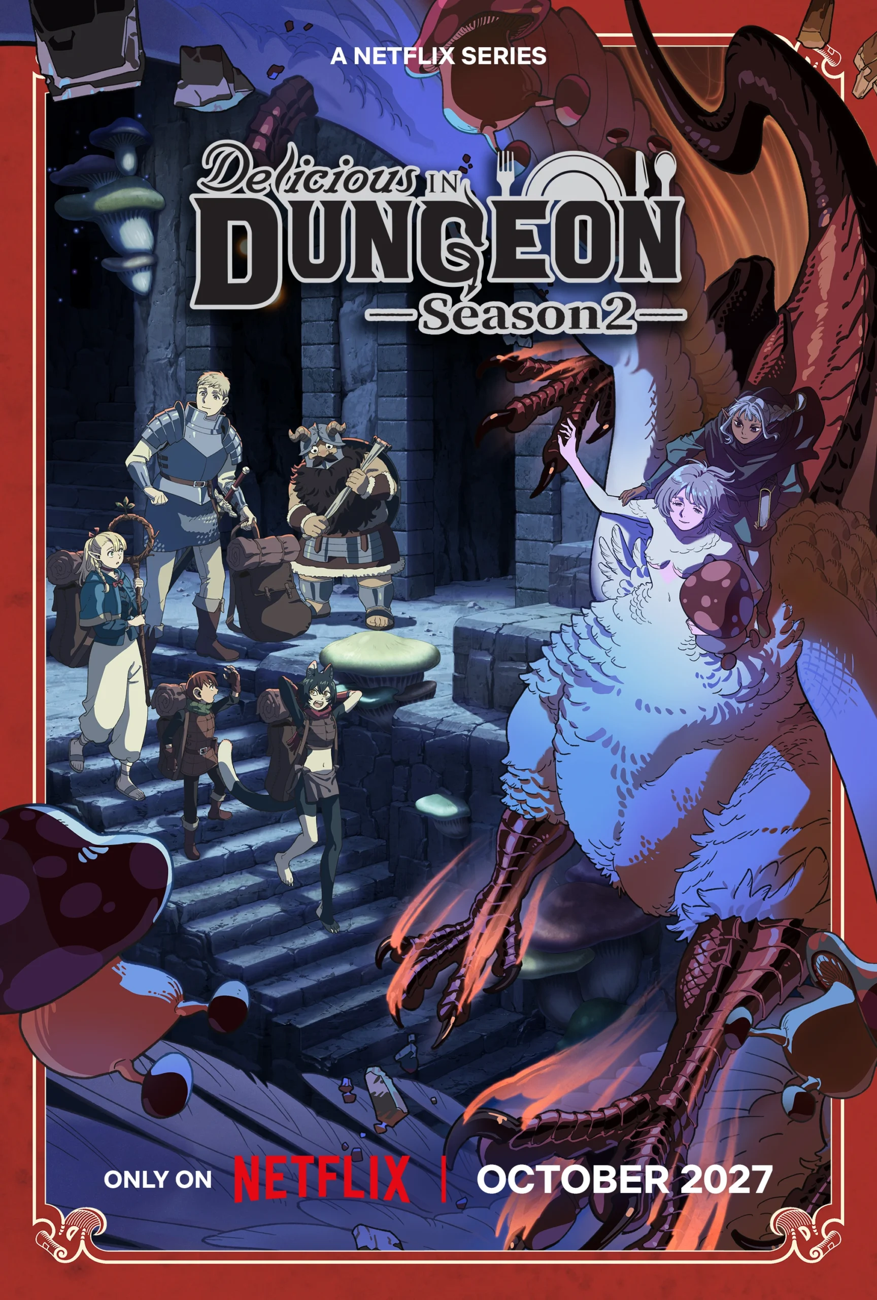 Delicious in Dungeon Season 2 Anime Premieres October 2027 - Crunchyroll News