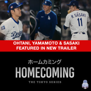 Dodgers Shohei Ohtani, Yoshinobu Yamamoto and Roki Sasaki featured in new trailer for the film Homecoming: The Tokyo Series. #MLB #ShoheiOhtani Homecoming: The Tokyo Series, the film reveals how Japan's culture, craft,