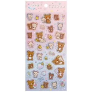 Rilakkuma Official San-X Puffy Glitter Sweets Theme Stickers | eBay