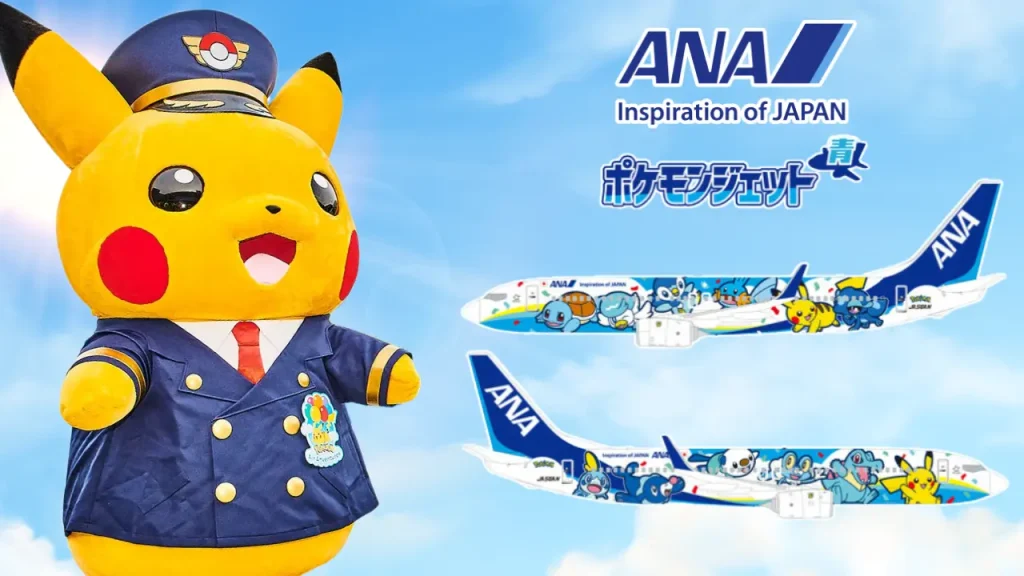 ANA Reveals Pokémon Jet Blue as Pokémon 30th Anniversary Fleet Prepares to Take Flight