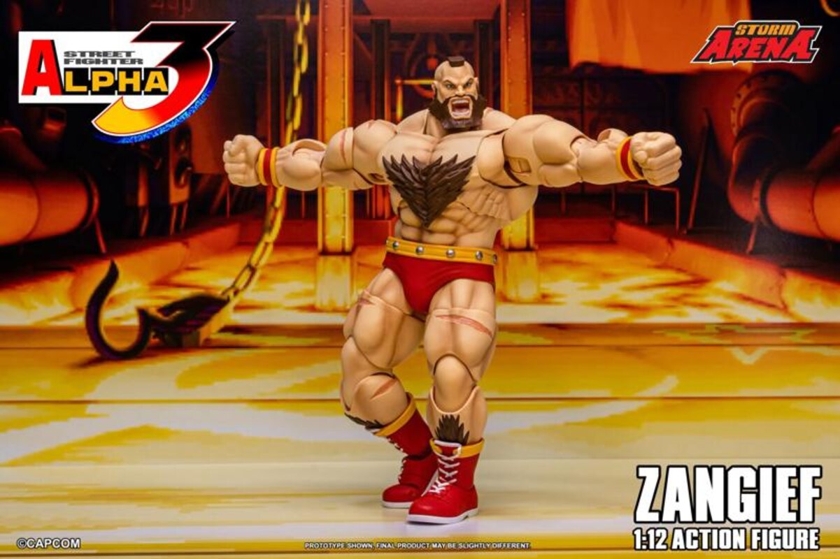 Storm Collectibles Street Fighter Alpha 3 Storm Arena Zangief 1/12 Scale Action Figure Preview - ToyNewsI.com