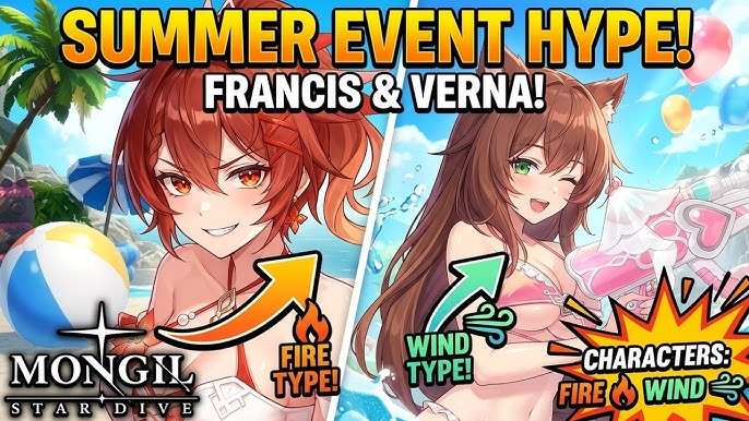 Mongil: Star Dive - Summer Event Hype/Francis & Verna