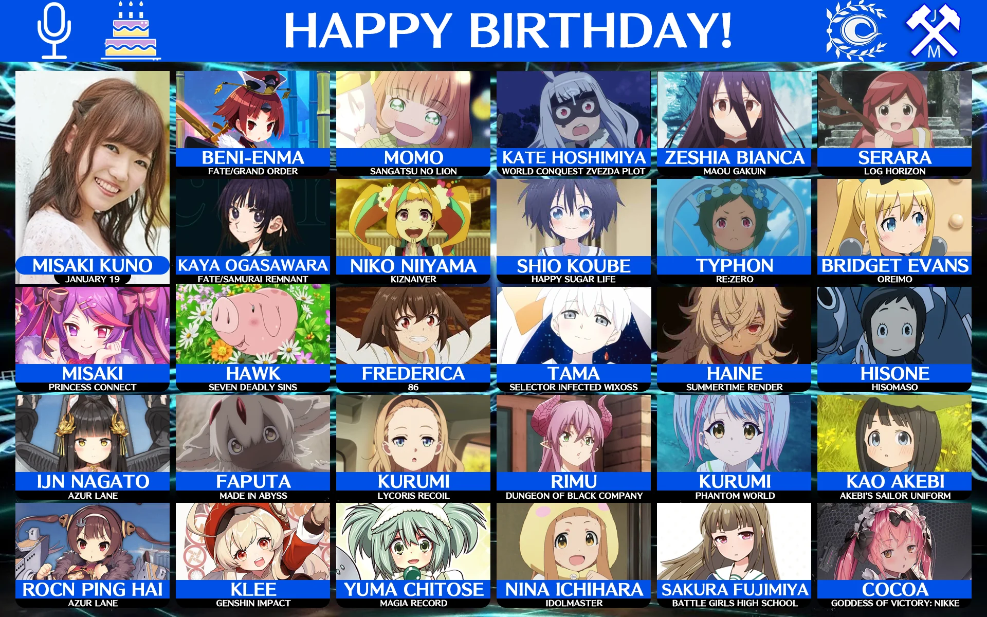 Happy 31st Birthday to Misaki Kuno, the Voice of Beni-enma! : r/grandorder