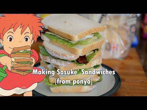 Making Sosuke's Sandwiches from Ponyo [Studio Ghibli] - YouTube
